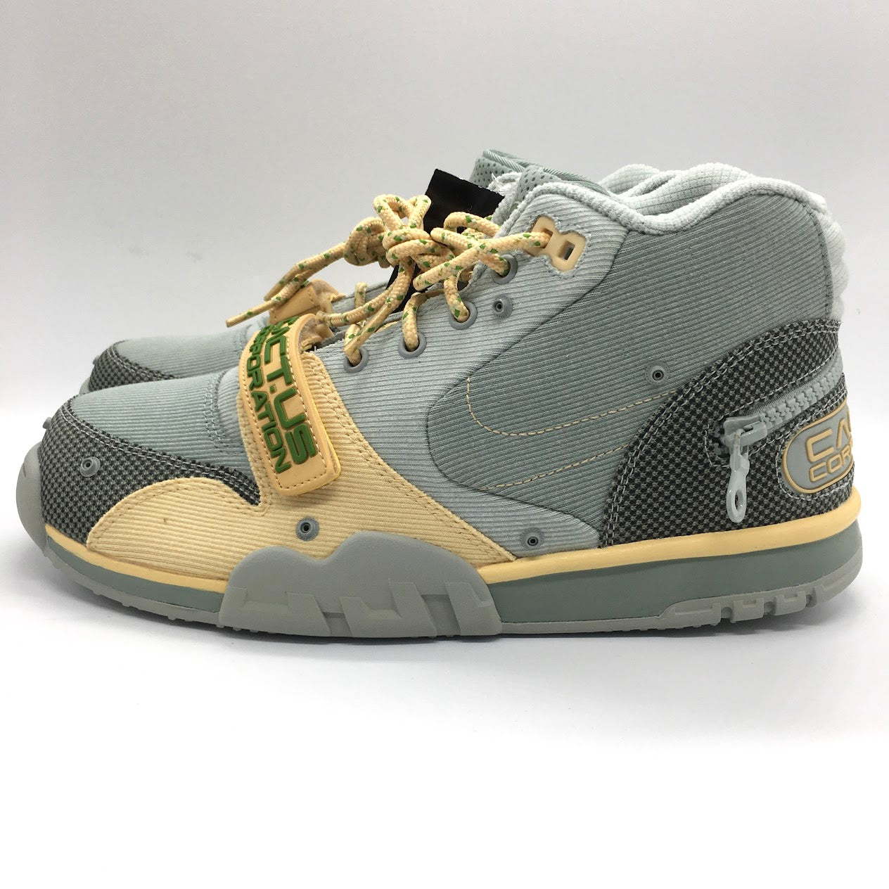 NIKE | ナイキ AIR TRAINER 1/CJ GREY HAZE/OLIVE AURA-CANVAS トラヴィス・スコット カクタス・ジャック スニーカー DR7515-001 ブルー 27cm【倉吉店】