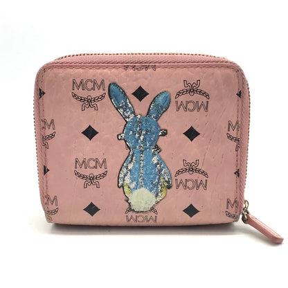 MCM | エム・シー・エム Rabbit Zip Around Wallet in Visetos ヴィセトス 二つ折り財布 MYS7AXL50PZ001 ピンク【倉吉店】