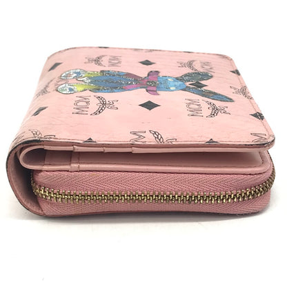 MCM | エム・シー・エム Rabbit Zip Around Wallet in Visetos ヴィセトス 二つ折り財布 MYS7AXL50PZ001 ピンク【倉吉店】