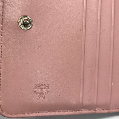 MCM | エム・シー・エム Rabbit Zip Around Wallet in Visetos ヴィセトス 二つ折り財布 MYS7AXL50PZ001 ピンク【倉吉店】