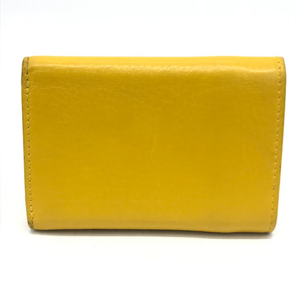 BALENCIAGA | バレンシアガ PAPER ZA MINI WALLET ミニウォレット 三つ折り財布 391446 イエロー【倉吉店】