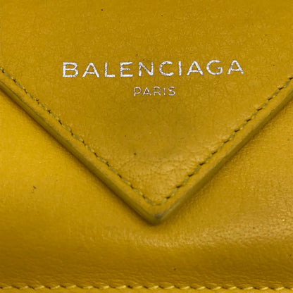 BALENCIAGA | バレンシアガ PAPER ZA MINI WALLET ミニウォレット 三つ折り財布 391446 イエロー【倉吉店】