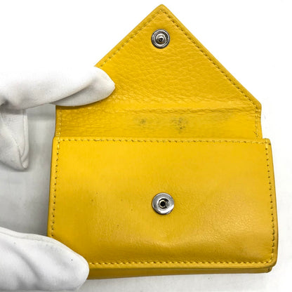 BALENCIAGA | バレンシアガ PAPER ZA MINI WALLET ミニウォレット 三つ折り財布 391446 イエロー【倉吉店】