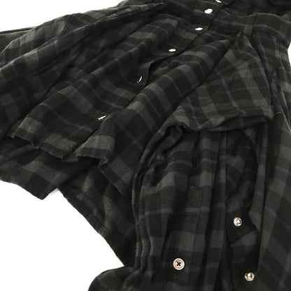 DIESEL | ディーゼル 長袖フランネルシャツワンピース ワンピース D-JANICE-A ブラック系 サイズ：S【倉吉店】