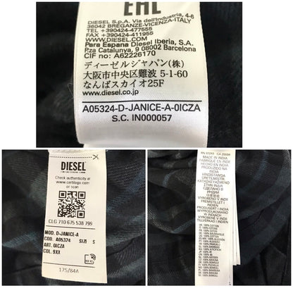 DIESEL | ディーゼル 長袖フランネルシャツワンピース ワンピース D-JANICE-A ブラック系 サイズ：S【倉吉店】