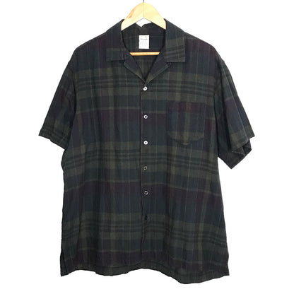 D.C WHITE｜ディーシーホワイト　INDIAN CLERK SHIRTS インディアンチェックシャツ 半袖シャツ D231659 サイズ：L【倉吉店】