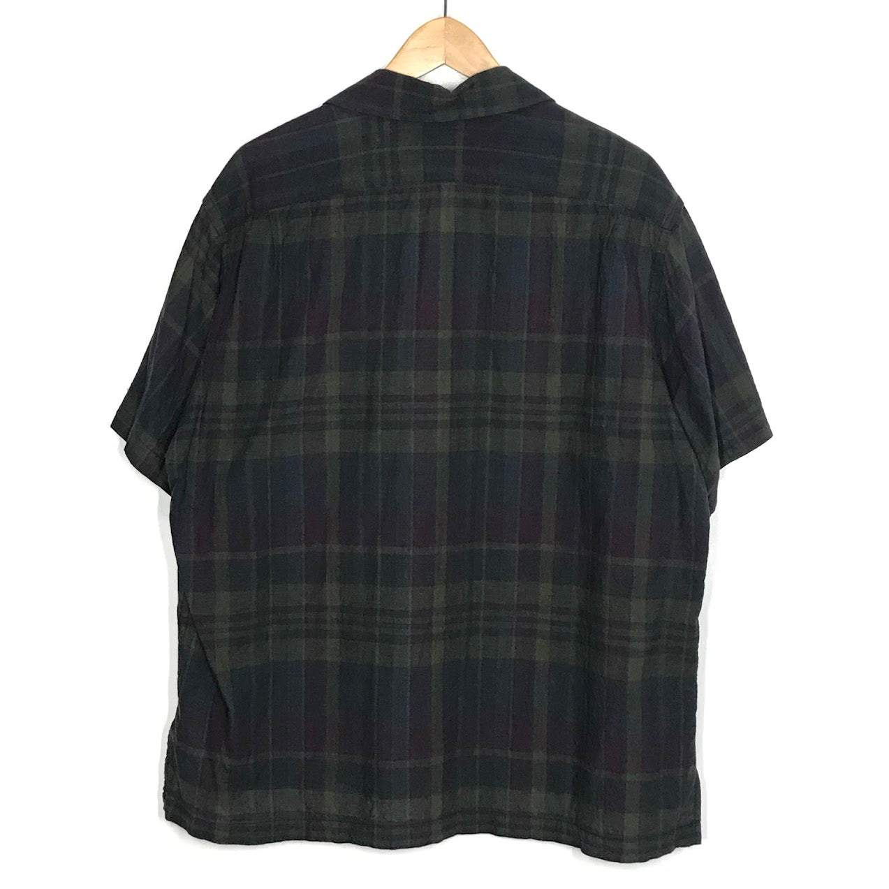 D.C WHITE｜ディーシーホワイト　INDIAN CLERK SHIRTS インディアンチェックシャツ 半袖シャツ D231659 サイズ：L【倉吉店】