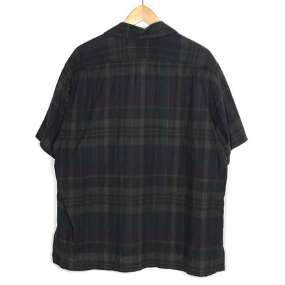 D.C WHITE｜ディーシーホワイト　INDIAN CLERK SHIRTS インディアンチェックシャツ 半袖シャツ D231659 サイズ：L【倉吉店】