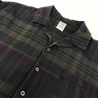 D.C WHITE｜ディーシーホワイト　INDIAN CLERK SHIRTS インディアンチェックシャツ 半袖シャツ D231659 サイズ：L【倉吉店】