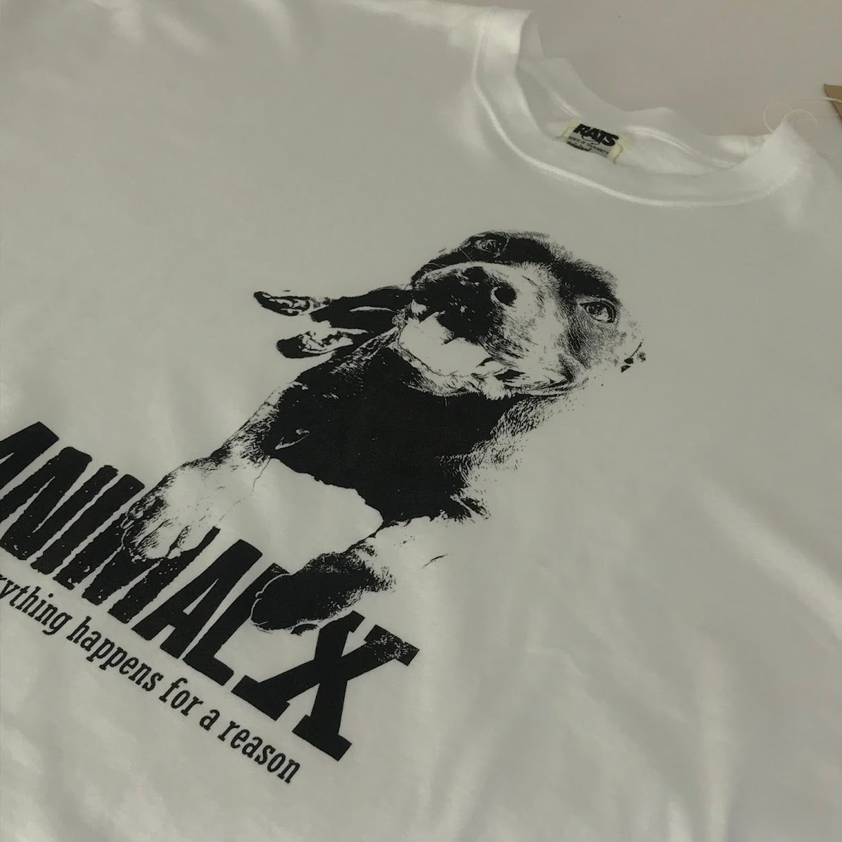 RATS | ラッツ ANIMAL X TEE 半袖Ｔシャツ 26RT-0402 ホワイト サイズ：XXL【倉吉店】【代金引換不可・日時指定不可】【ポスト投函】