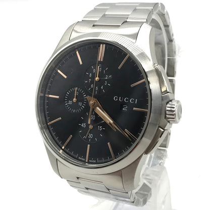 GUCCI | グッチ アナログクォーツ クロノグラム 腕時計 126.2 シルバー【倉吉店】