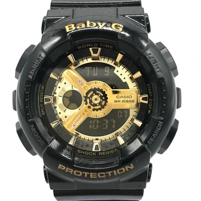 Baby-G | ベイビージー アナデジクォーツ 腕時計 BA-110-1AJF ブラック×ゴールド【倉吉店】