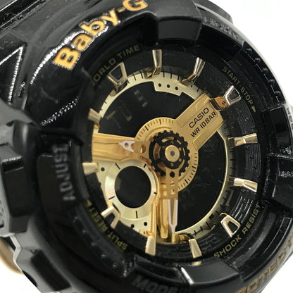 Baby-G | ベイビージー アナデジクォーツ 腕時計 BA-110-1AJF ブラック×ゴールド【倉吉店】