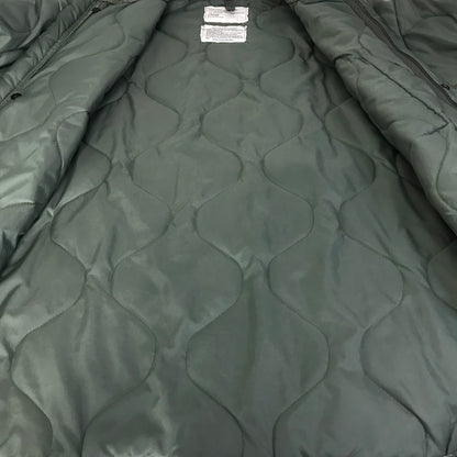 MILITARY衣料 | ミリタリーイリョウ US.ARMY 00s キルティングジャケット CWU-9/P JACKET 中綿ジャケット 8415-00-844-9813 カーキ サイズ：L【倉吉店】