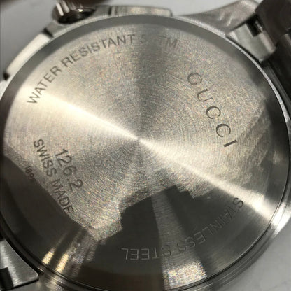 GUCCI | グッチ アナログクォーツ クロノグラム 腕時計 126.2 シルバー【倉吉店】