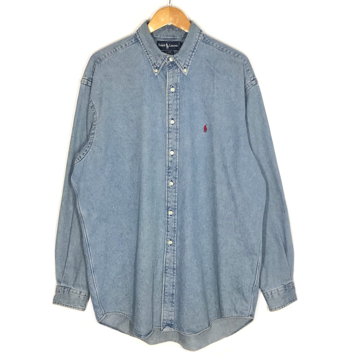 POLO RALPH LAUREN | ポロ・ラルフローレン BLAIRE デニムシャツ 長袖シャツ ライトブルー サイズ：L【倉吉店】