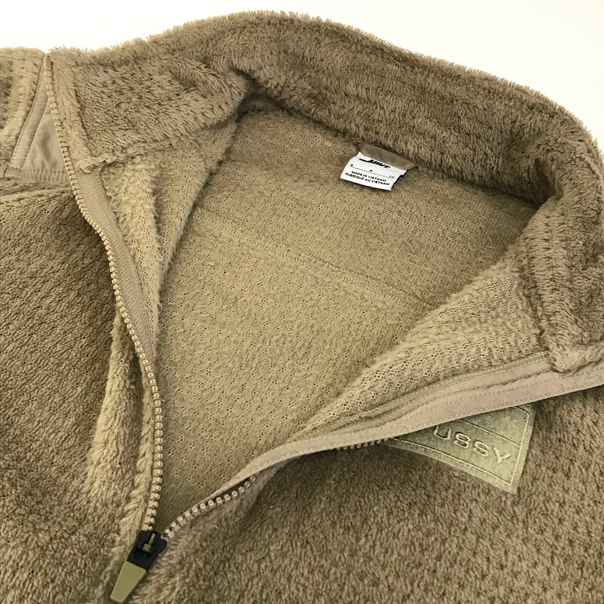 NIKE | ナイキ × STUSSY(ステューシー) 25AW Full Zip Fleece フルジップフリースパーカ パーカー HQ8524-223 ベージュ サイズ：S【倉吉店】