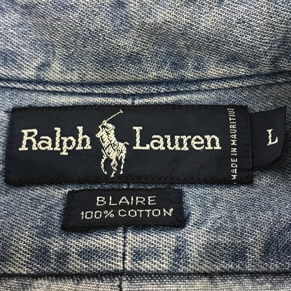 POLO RALPH LAUREN | ポロ・ラルフローレン BLAIRE デニムシャツ 長袖シャツ ライトブルー サイズ：L【倉吉店】