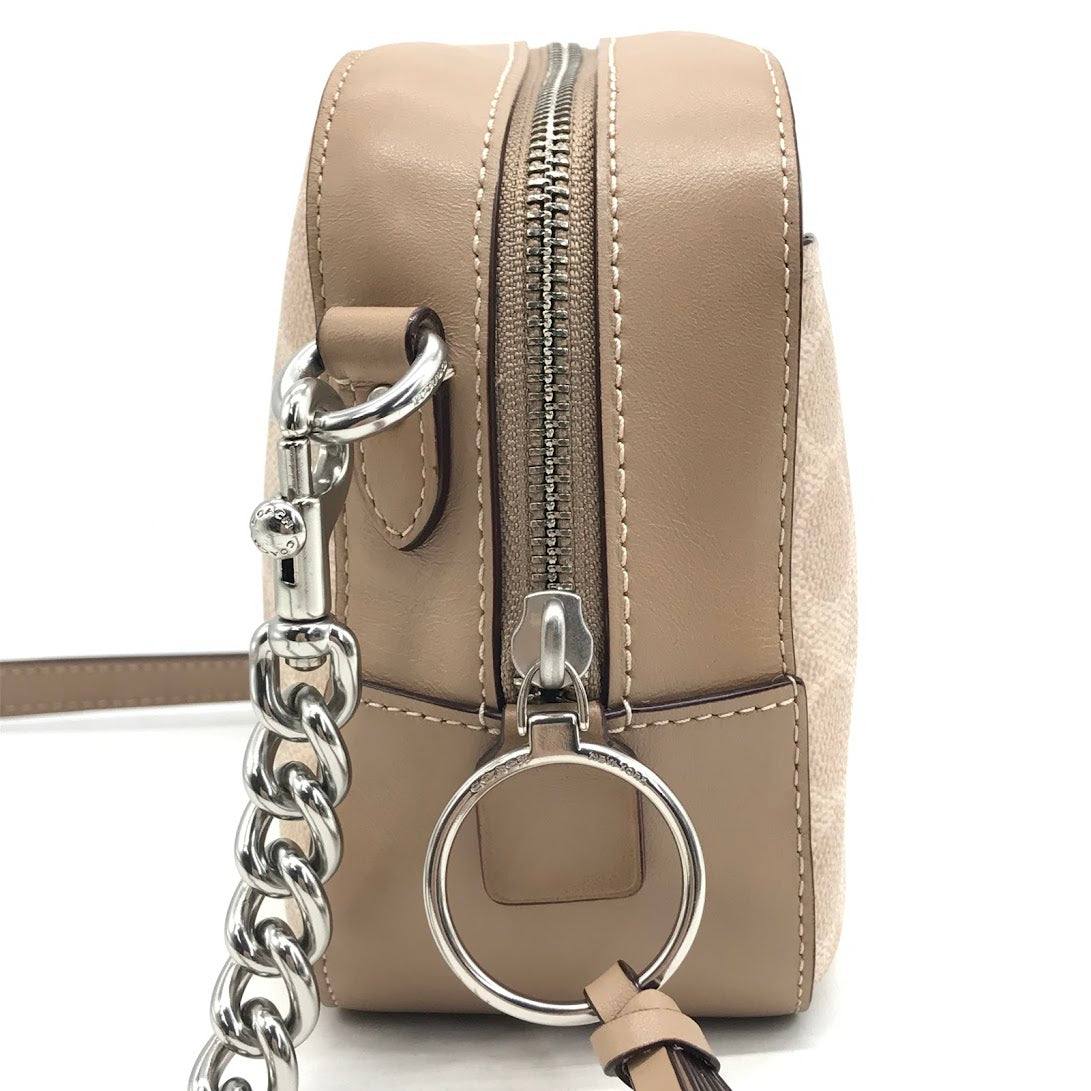 COACH | コーチ CAMERA BAG カメラバッグ シグネチャーPVC ショルダーバッグ 31208 ベージュ【倉吉店】