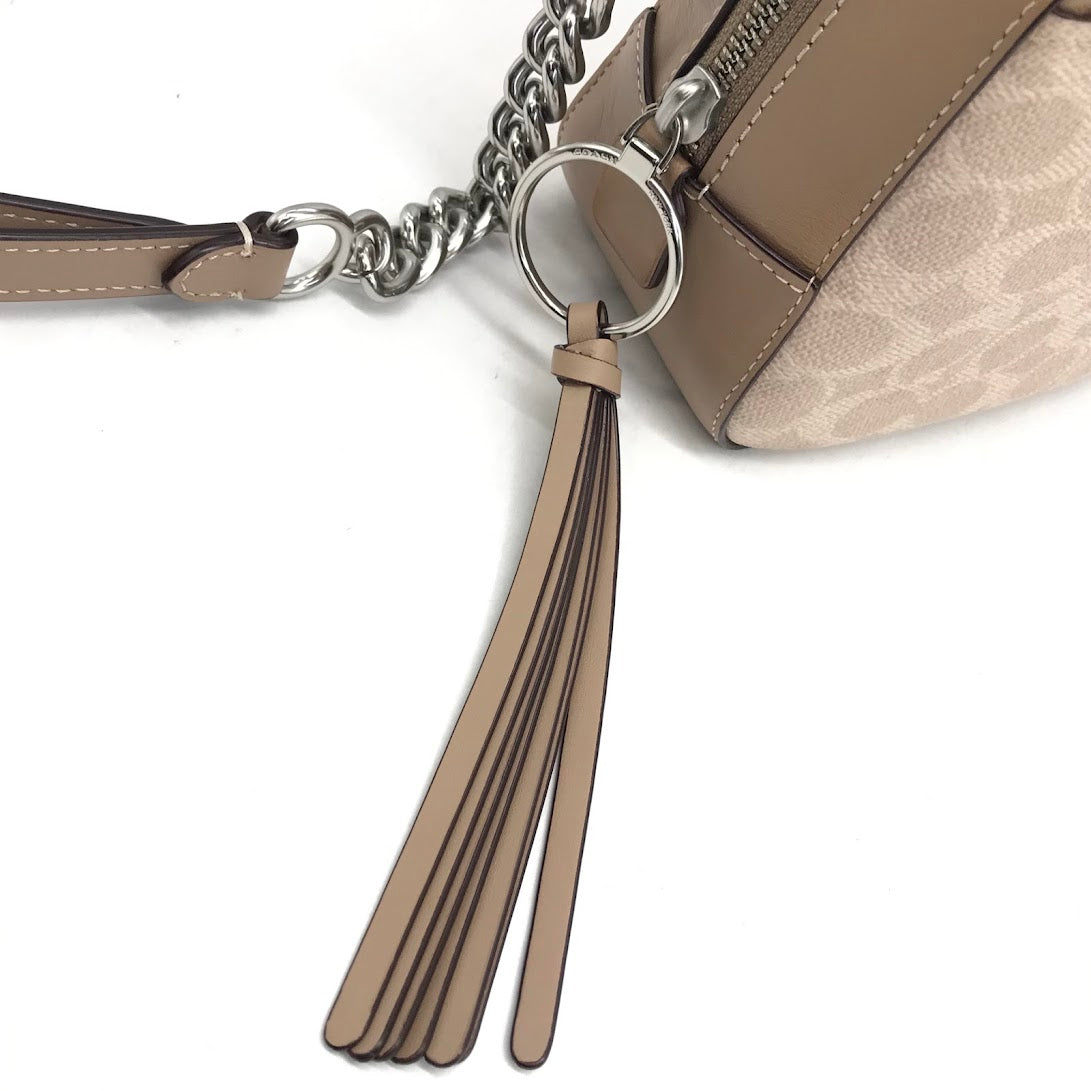 COACH | コーチ CAMERA BAG カメラバッグ シグネチャーPVC ショルダーバッグ 31208 ベージュ【倉吉店】