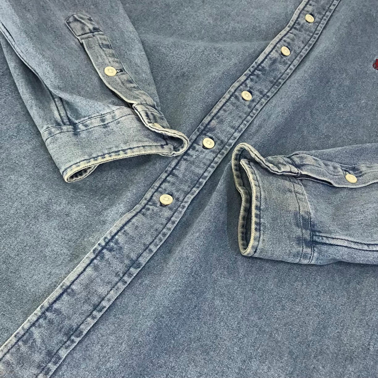 POLO RALPH LAUREN | ポロ・ラルフローレン BLAIRE デニムシャツ 長袖シャツ ライトブルー サイズ：L【倉吉店】