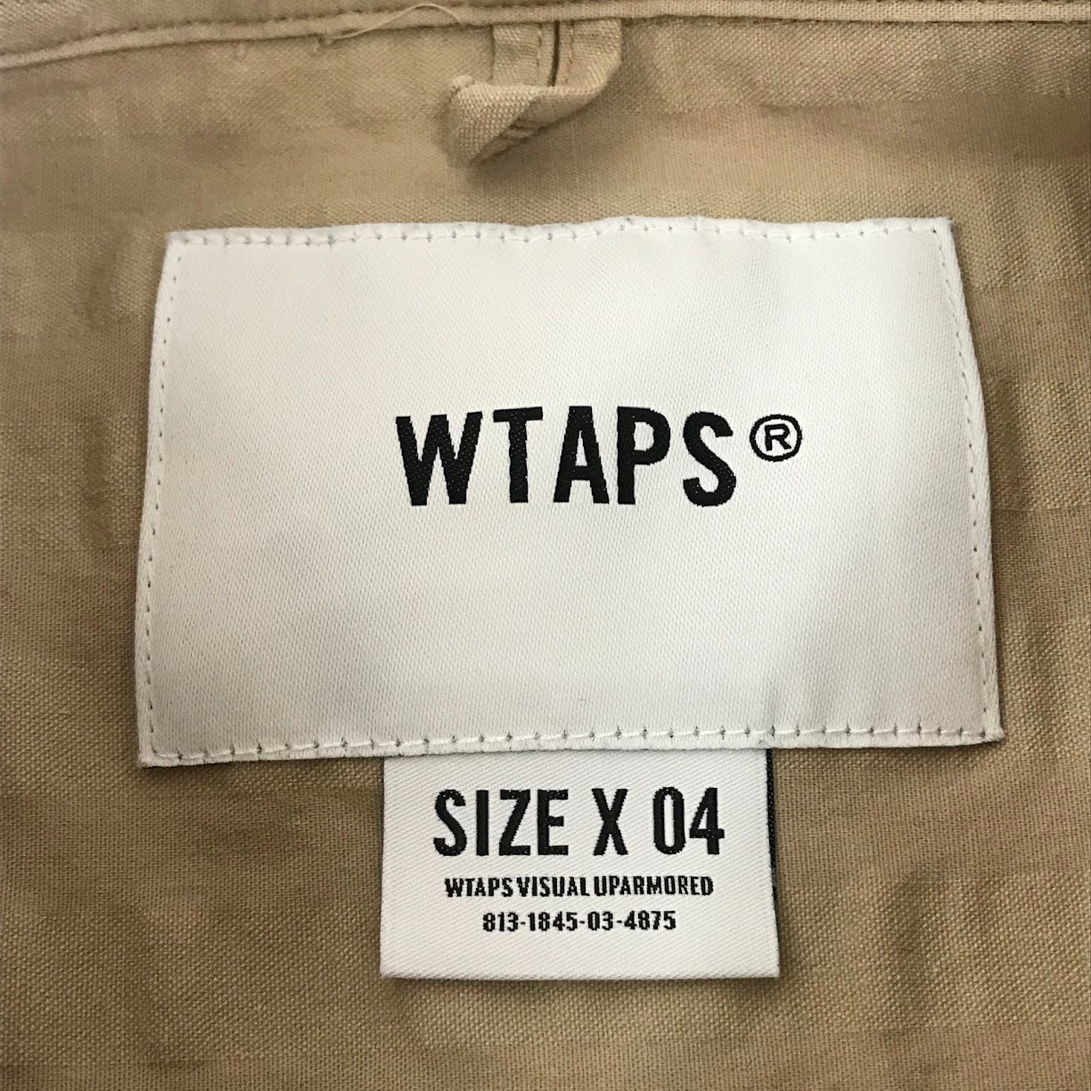 W)TAPS | ダブルタップス BD SS COPO. SUCKER COOLMAX 半袖シャツ 221GWDT-SHM02 ベージュ サイズ：4【倉吉店】