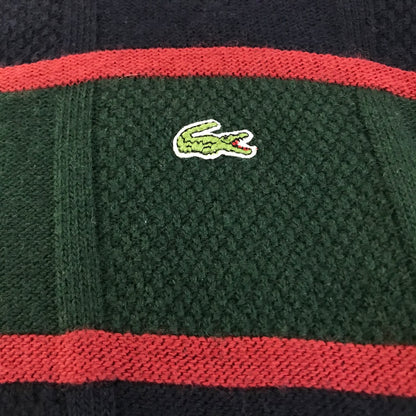 LACOSTE | ラコステ マルチボーダー ニット セーター グリーン/ネイビー/レッド サイズ：6【倉吉店】
