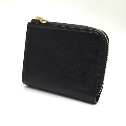 lemma｜レンマ CURVA クルバ ショートL字ウォレット｜L字ファスナー財布｜牛革 プエブロレザー｜ 二つ折り財布 ブラック【倉吉店】