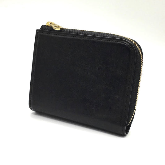 lemma｜レンマ CURVA クルバ ショートL字ウォレット｜L字ファスナー財布｜牛革 プエブロレザー｜ 二つ折り財布 ブラック【倉吉店】