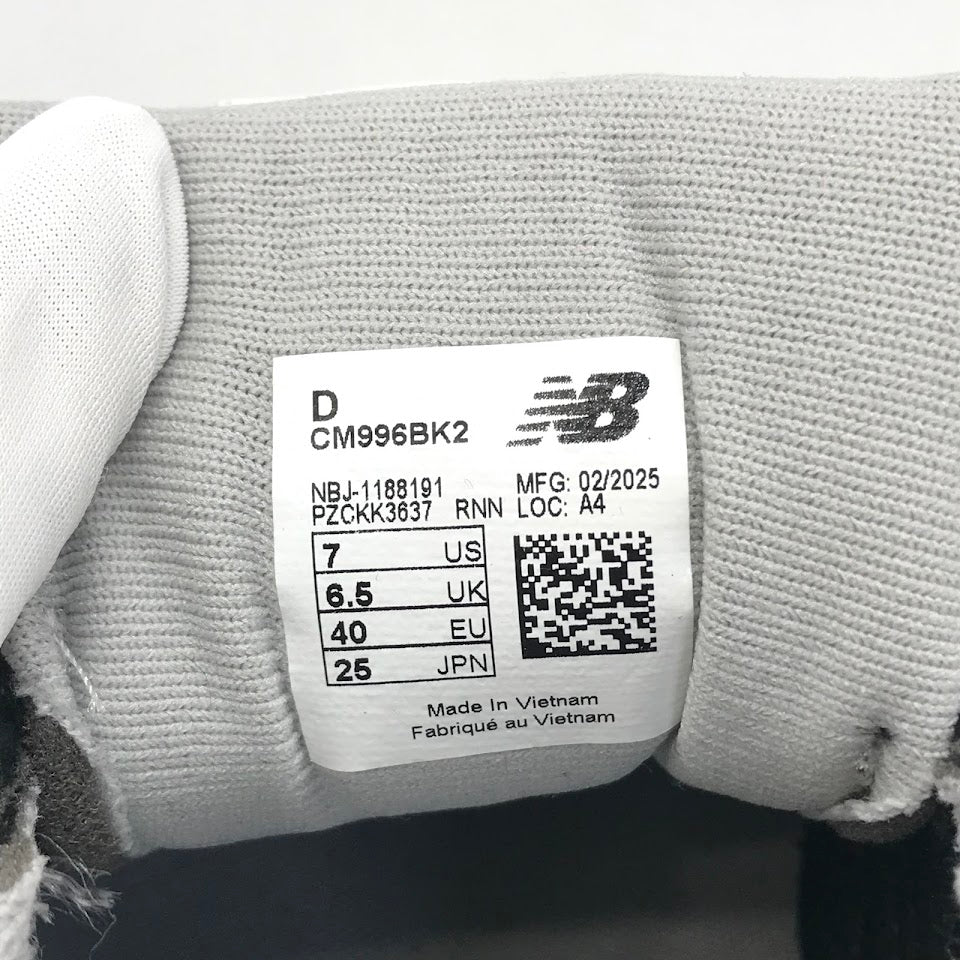 NEW BALANCE | ニューバランス スニーカー CM996BK2 ブラック 25cm【倉吉店】