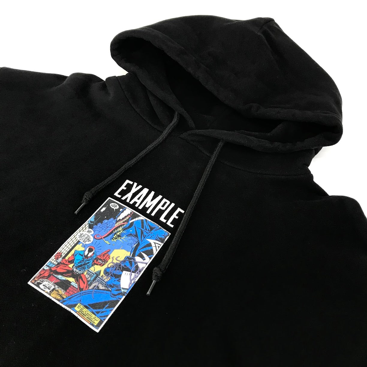 EXAMPLE | イグザンプル MARVEL(マーベル) プルオーバーパーカー パーカー EXMW-004 ブラック サイズ：XL【倉吉店】