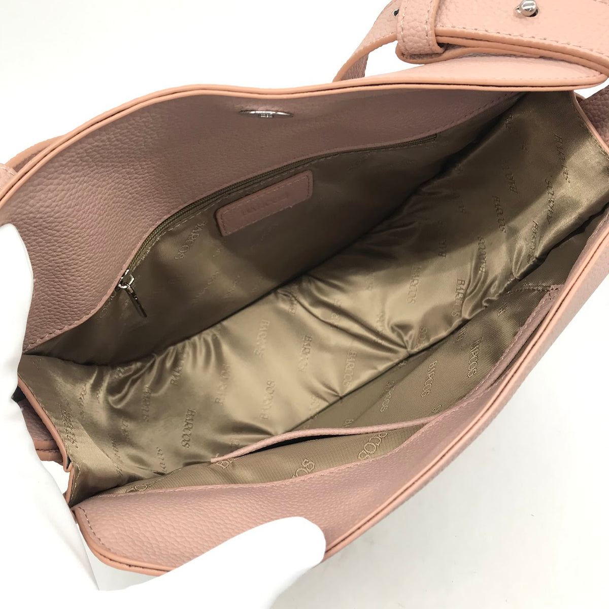 BARCOS | バルコス 牛革ラウンドショルダーバッグ ショルダーバッグ ピンク【倉吉店】