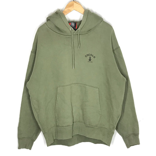COCOLO BLAND | ココロブランド ロゴグラフィック プルオーバーパーカー パーカー カーキ サイズ：XXL【倉吉店】