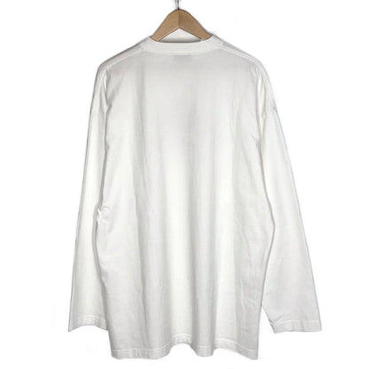 BALENCIAGA | バレンシアガ PARIS ロゴプリント 長袖Ｔシャツ 681046 TLVL7 ホワイト サイズ：L【倉吉店】
