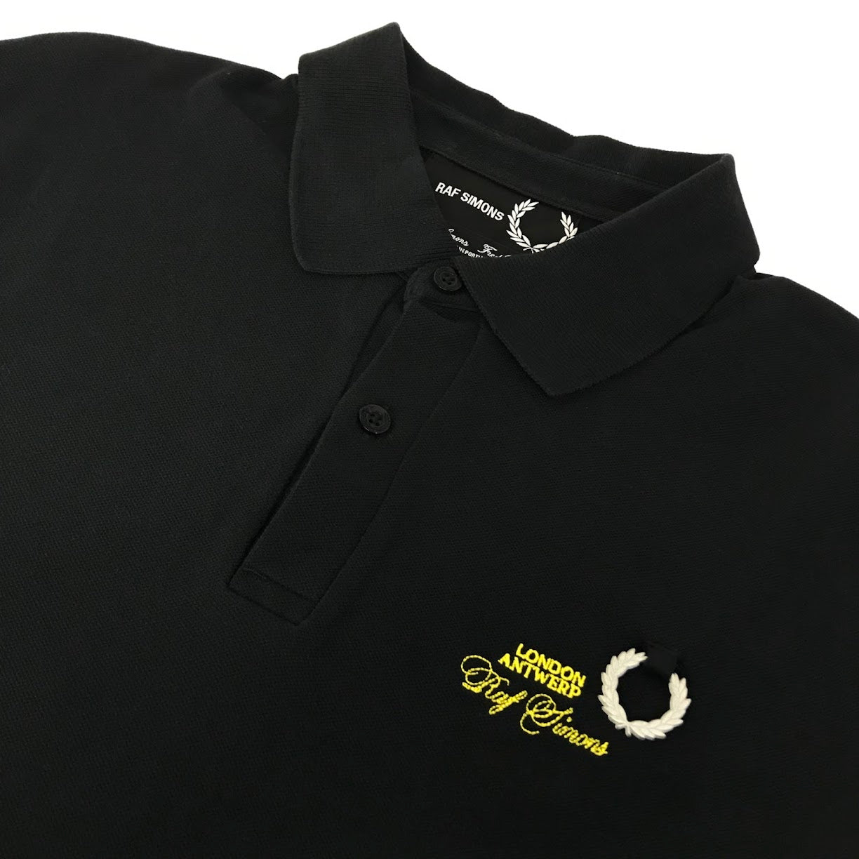RAF SIMONS | ラフシモンズ ×FRED PERRY(フレッドペリー) MEN SLIM FIT POLO SHIRT ポロシャツ SM8121 ブラック サイズ：M【倉吉店】