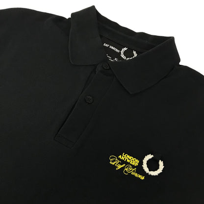 RAF SIMONS | ラフシモンズ ×FRED PERRY(フレッドペリー) MEN SLIM FIT POLO SHIRT ポロシャツ SM8121 ブラック サイズ：M【倉吉店】