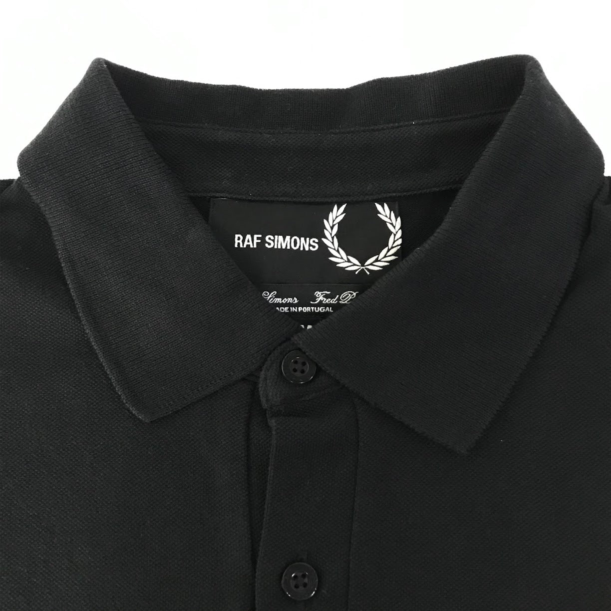 RAF SIMONS | ラフシモンズ ×FRED PERRY(フレッドペリー) MEN SLIM FIT POLO SHIRT ポロシャツ SM8121 ブラック サイズ：M【倉吉店】