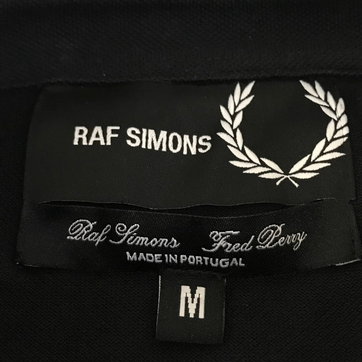 RAF SIMONS | ラフシモンズ ×FRED PERRY(フレッドペリー) MEN SLIM FIT POLO SHIRT ポロシャツ SM8121 ブラック サイズ：M【倉吉店】
