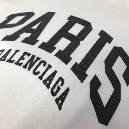 BALENCIAGA | バレンシアガ PARIS ロゴプリント 長袖Ｔシャツ 681046 TLVL7 ホワイト サイズ：L【倉吉店】