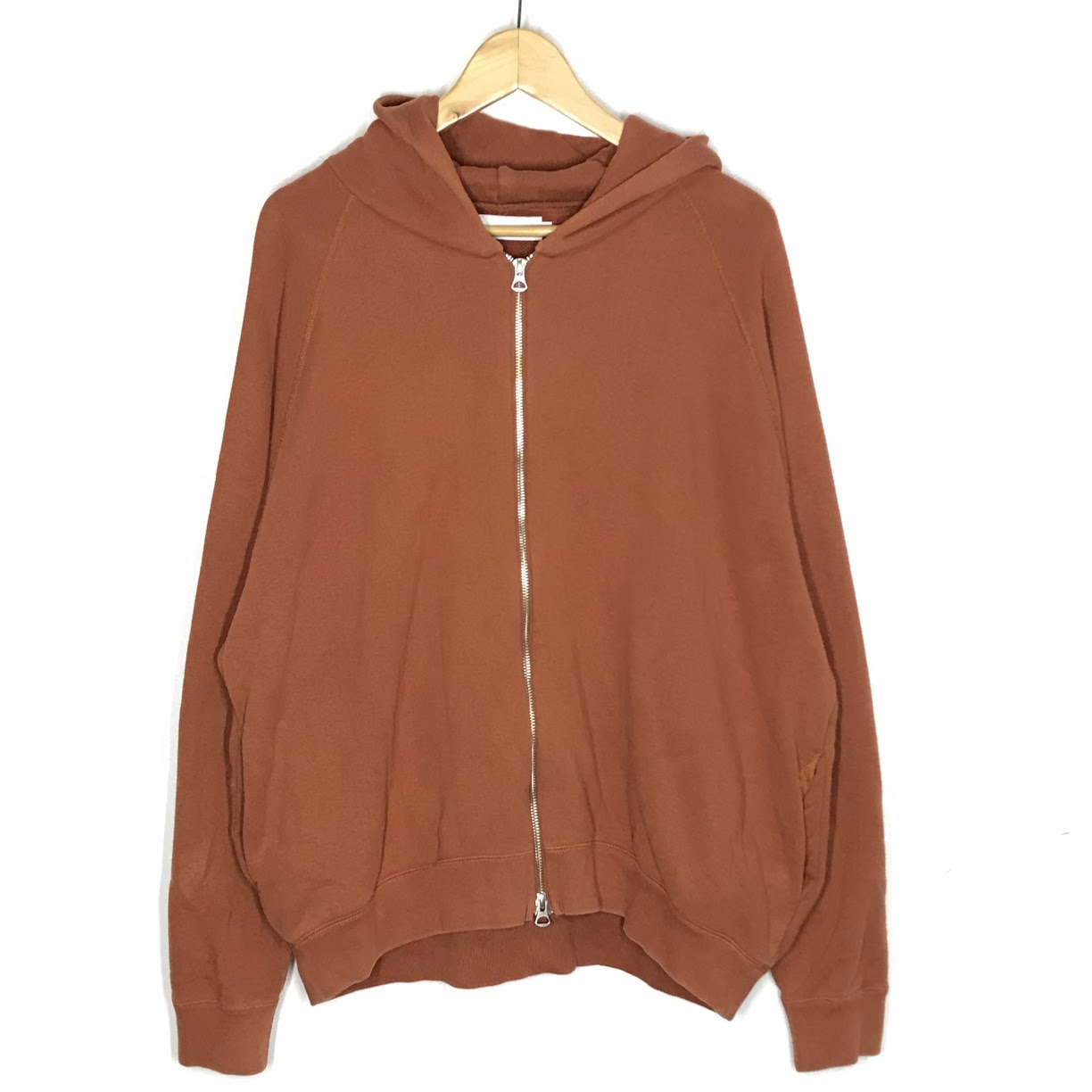 Graphpaper | グラフペーパー ×LOOPWHEELER(ループウィラー) Zip Parka ジップパーカー パーカー GU183-70130B オレンジ サイズ：1【倉吉店】