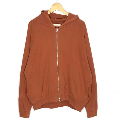 Graphpaper | グラフペーパー ×LOOPWHEELER(ループウィラー) Zip Parka ジップパーカー パーカー GU183-70130B オレンジ サイズ：1【倉吉店】