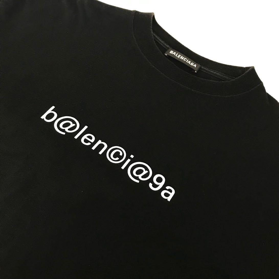 BALENCIAGA | バレンシアガ コピーライト 半袖Ｔシャツ 620969 TIV50 ブラック サイズ：XXS【倉吉店】