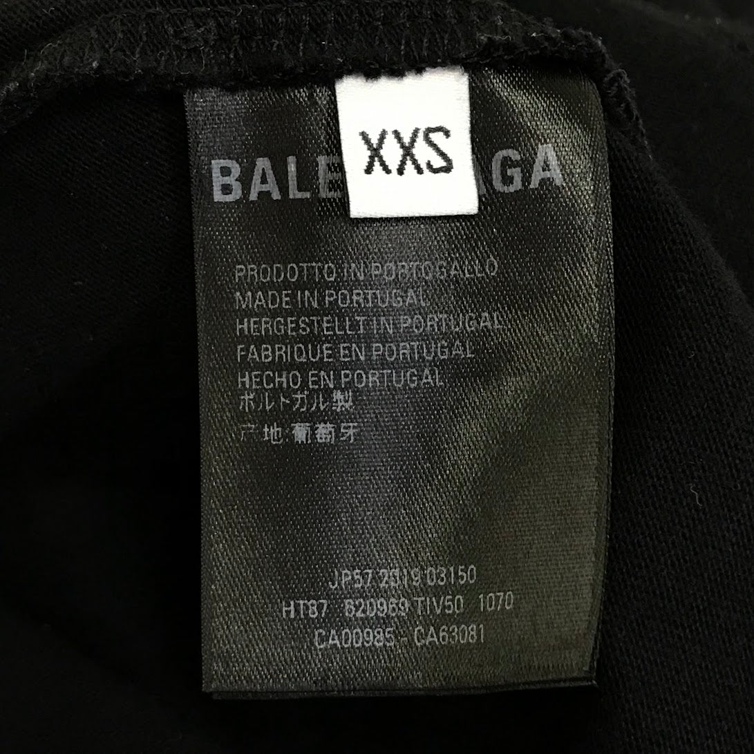 BALENCIAGA | バレンシアガ コピーライト 半袖Ｔシャツ 620969 TIV50 ブラック サイズ：XXS【倉吉店】
