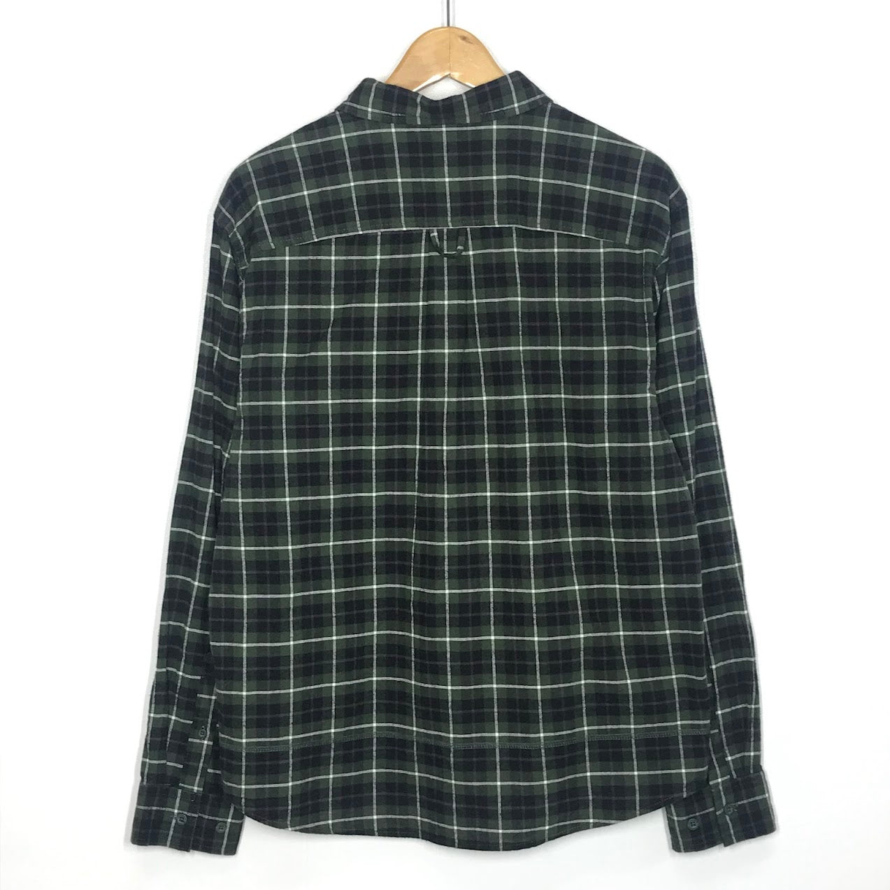 HUF | ハフ MODAL LS PLAID SHIRT チェック柄 長袖シャツ BU00221 グリーン系 サイズ：M【倉吉店】