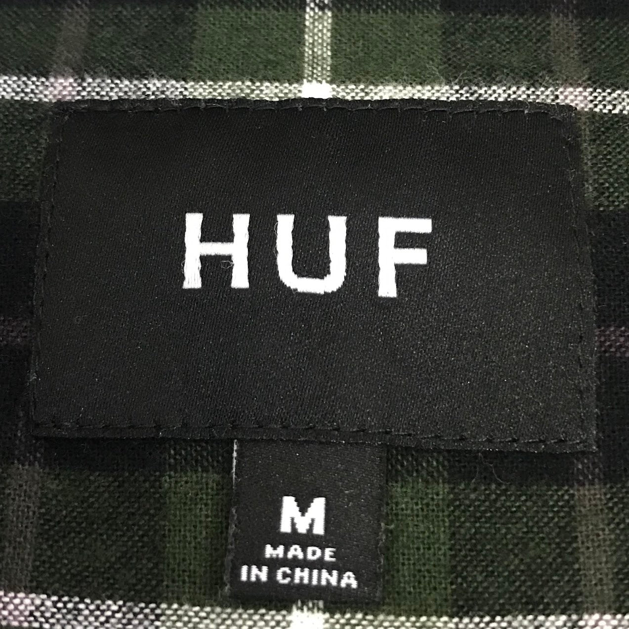 HUF | ハフ MODAL LS PLAID SHIRT チェック柄 長袖シャツ BU00221 グリーン系 サイズ：M【倉吉店】