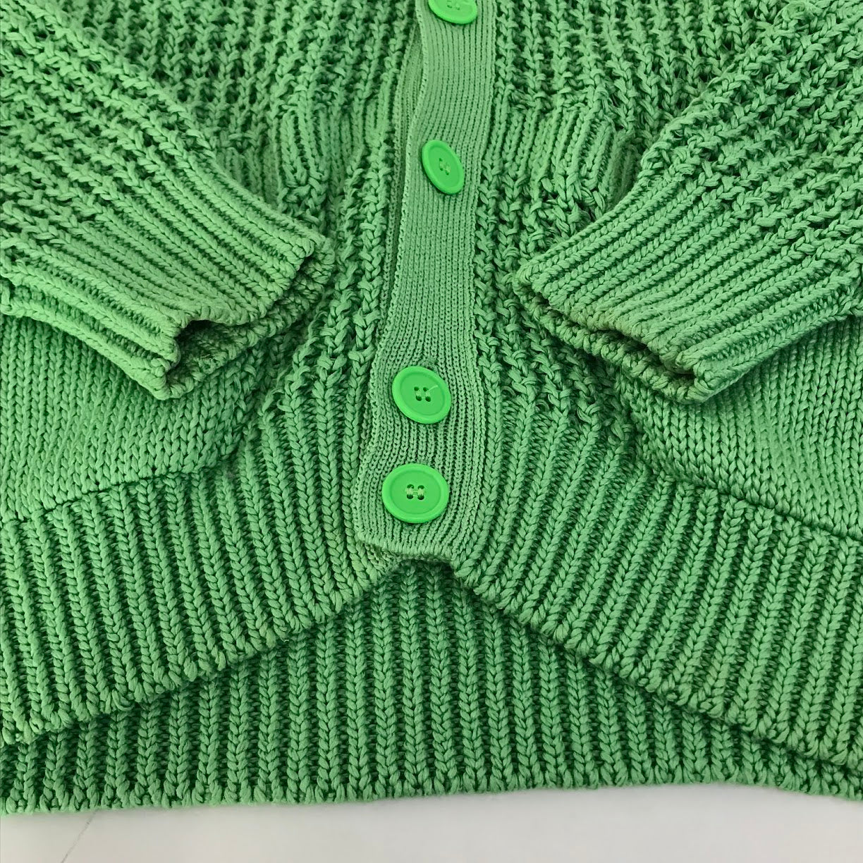 C.E CAV-EMPT | シーイーキャブエンプト LINE WAFFLE CARDIGAN ワッフルカーディガン カーディガン グリーン サイズ：M【倉吉店】
