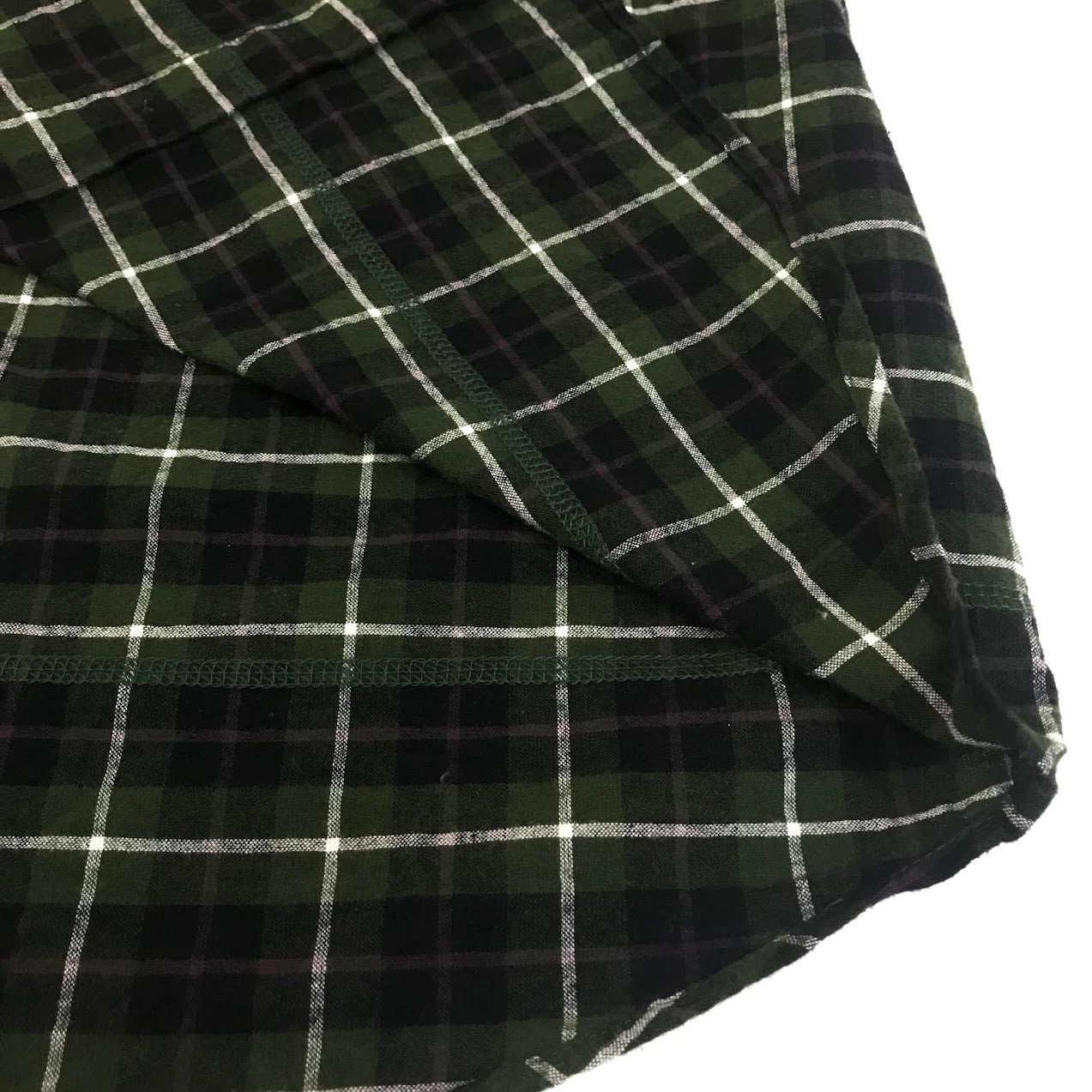 HUF | ハフ MODAL LS PLAID SHIRT チェック柄 長袖シャツ BU00221 グリーン系 サイズ：M【倉吉店】