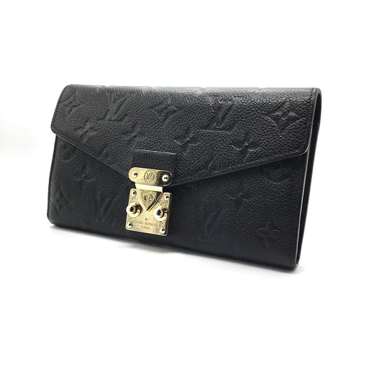 LOUIS VUITTON | ルイ・ヴィトン モノグラム アンプラント ポルトフォイユ・メティス 二つ折り長財布 長財布 M62458 ブラック【倉吉店】