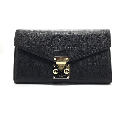 LOUIS VUITTON | ルイ・ヴィトン モノグラム アンプラント ポルトフォイユ・メティス 二つ折り長財布 長財布 M62458 ブラック【倉吉店】