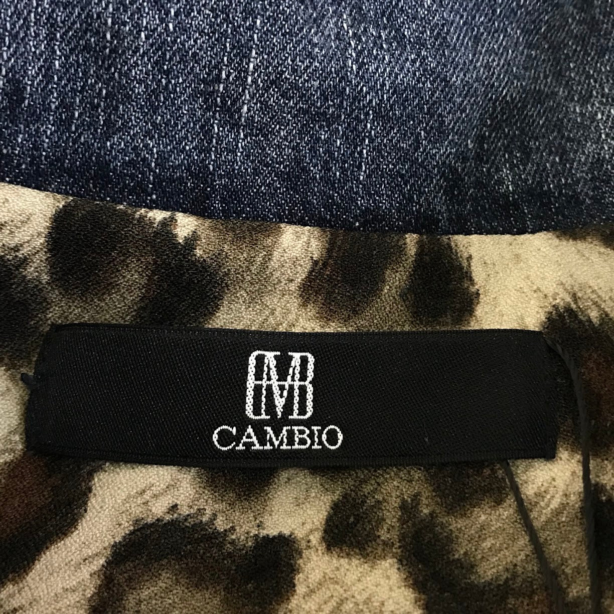 CAMBIO | カンビオ Vintage Like Denim High Neck Blouson デニムブルゾン ブルゾン MIU-242-055 ブルー サイズ：S【倉吉店】
